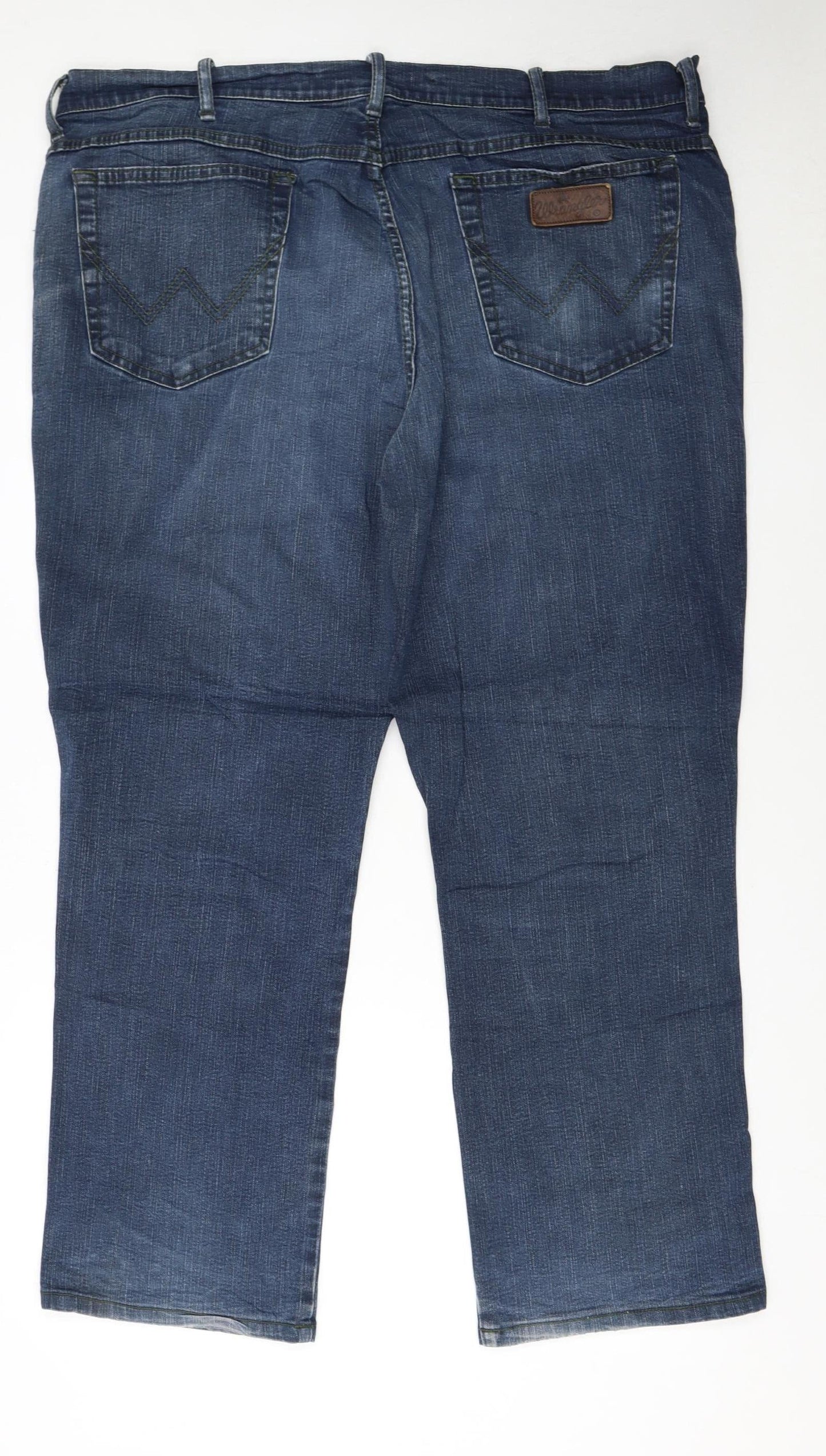 Wrangler Men's Blue Texas Stretch Straight Jeans W44 L32