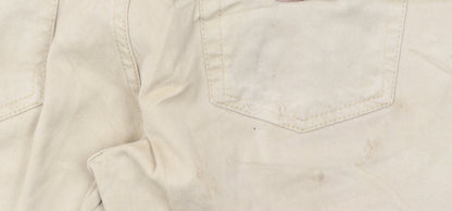 Carhartt Men's Beige Rebel Slim Fit Straight Jeans 33x32