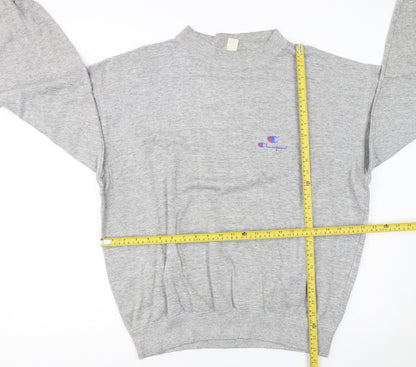 Champion Men's Grey XL Pullover Sweatshirt Logo Vintage