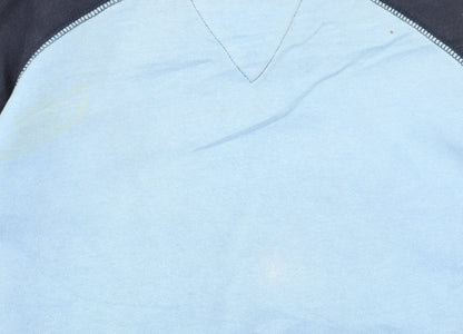 Nike Girls Blue Pullover Sweatshirt M 12 Years Logo Crew Neck Jumper
