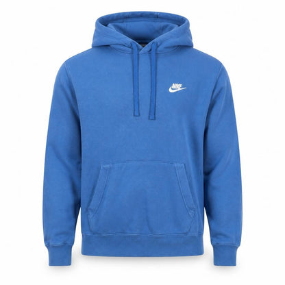 Nike Men's Blue Pullover Hoodie Size S Regular Fit Logo Design