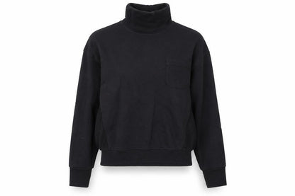 Reebok Women's Black Small Roll Neck Pullover Sweatshirt