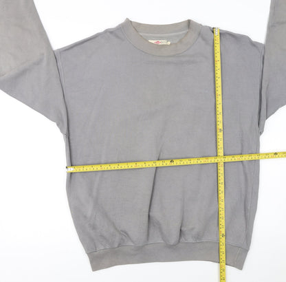 Lee Cooper Men's Grey Crew Neck Pullover Sweatshirt Size L