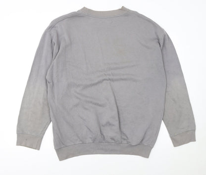 Lee Cooper Men's Grey Crew Neck Pullover Sweatshirt Size L