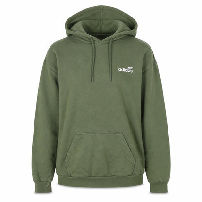 Adidas Womens Green Pullover Hoodie Size 8 Classic Logo Sweatshirt