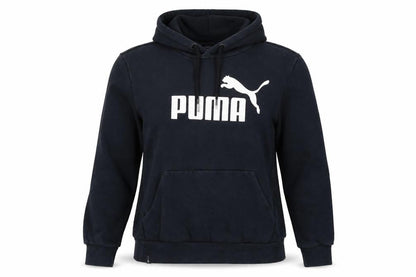 Puma Women's Black Small Pullover Hoodie with Logo Print