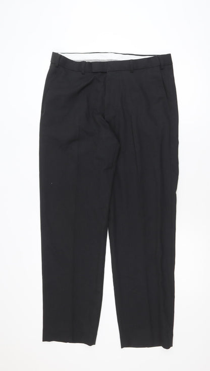 Dunnes Stores Men's Black 34W 31L Dress Pants Trousers
