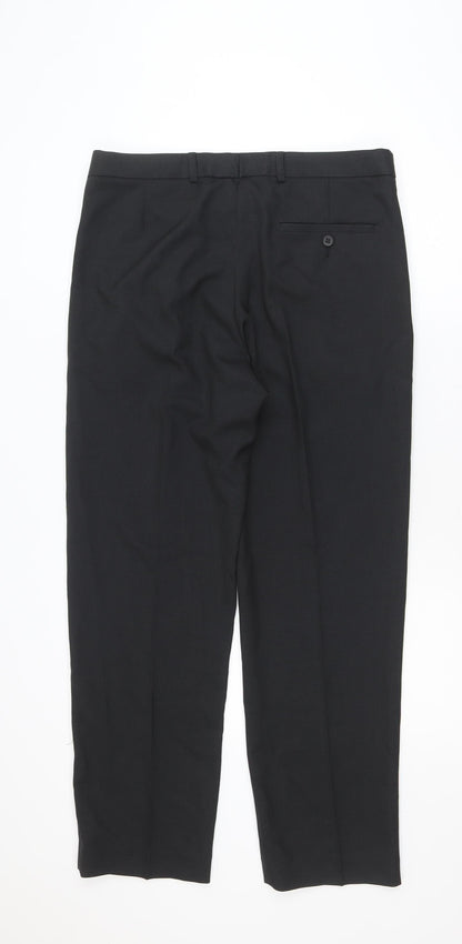 Dunnes Stores Men's Black 34W 31L Dress Pants Trousers