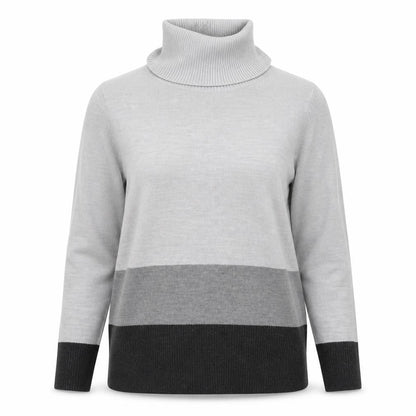 Marks & Spencer Womens Grey Roll Neck Long Sleeve Knit Jumper Size 12