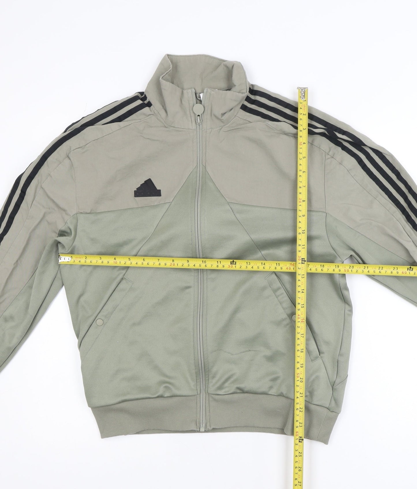 adidas Men's Green Full Zip Sports Jacket Size S Casual Gymwear