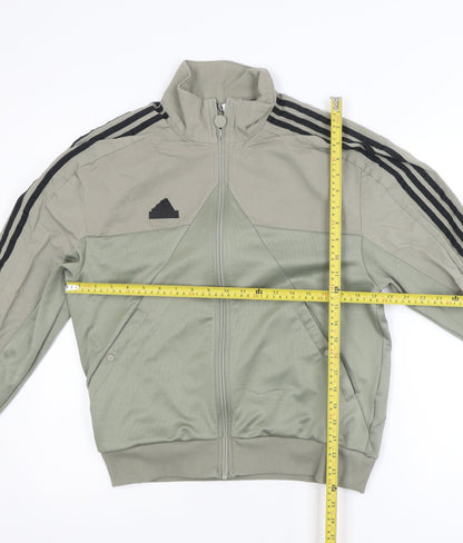 adidas Men's Green Full Zip Sports Jacket Size S Casual Gymwear