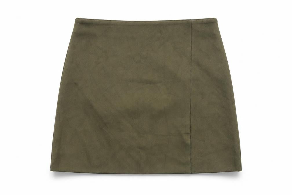 Primark Women’s Green Suede Look Pencil Skirt Size 14