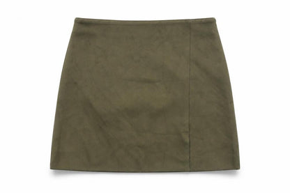 Primark Women’s Green Suede Look Pencil Skirt Size 14