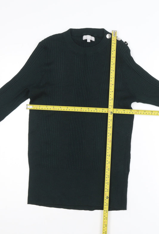 Red Herring Women's Green Size 16 Crew Neck Long Sleeve Jumper