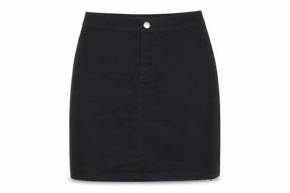 PrettyLittleThing Womens Black Size 6 Straight Denim Mini Skirt