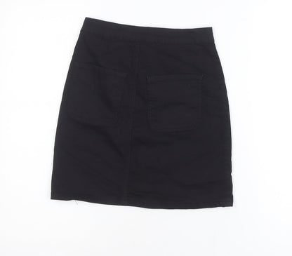 PrettyLittleThing Womens Black Size 6 Straight Denim Mini Skirt