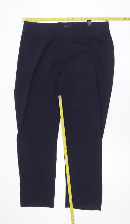 Marks and Spencer Women’s Black Cotton Stretch Ankle Leggings Size 20