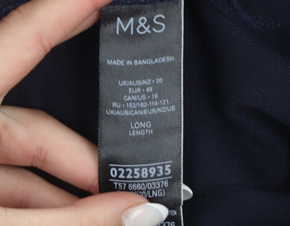 Marks and Spencer Women’s Black Cotton Stretch Ankle Leggings Size 20