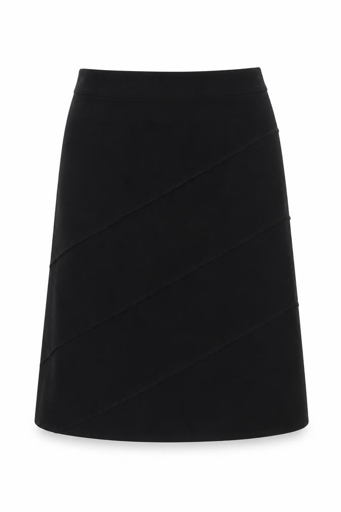 Berkertex Women’s Black A-Line Knee Length Skirt Size 12