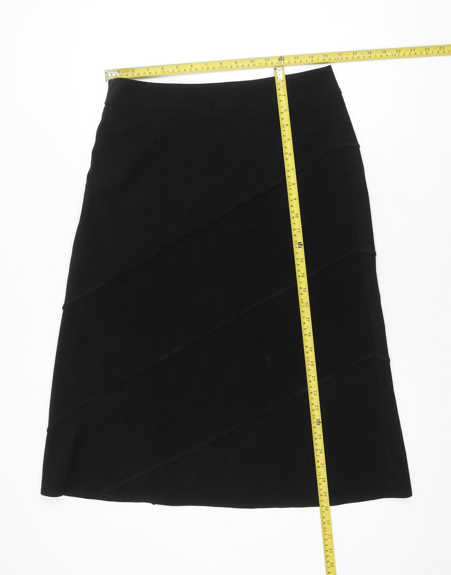 Berkertex Women’s Black A-Line Knee Length Skirt Size 12