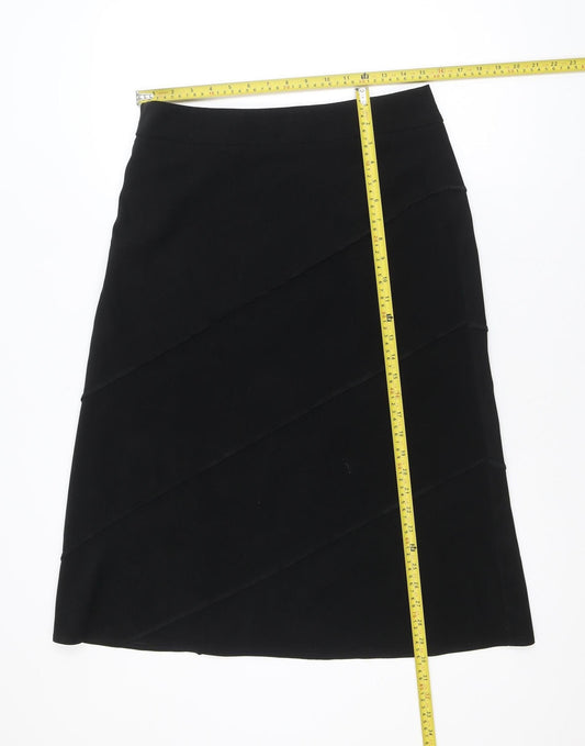 Berkertex Women’s Black A-Line Knee Length Skirt Size 12