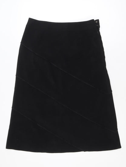 Berkertex Women’s Black A-Line Knee Length Skirt Size 12