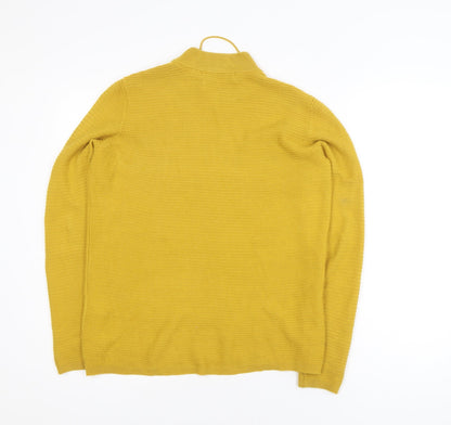 Vero Moda Women Yellow Roll Neck Knit Pullover Jumper Size M