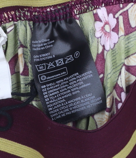 H&M Morris & Co Women’s Multicoloured Pleated Midi Skirt Size S