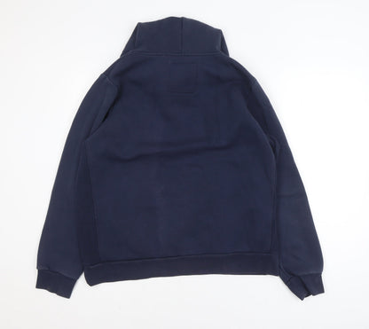 Diesel Mens Blue XL Pullover Hoodie Graphic Logo Sweatshirt