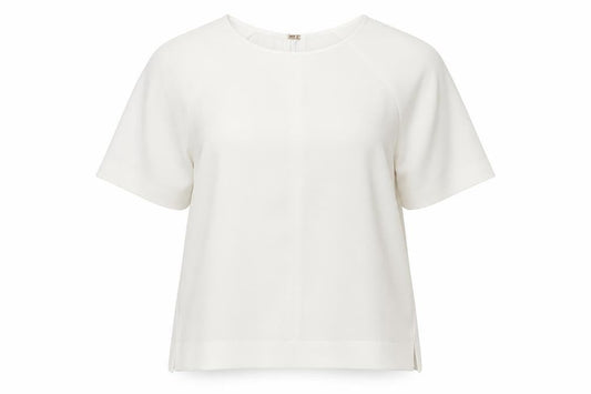 River Island Women White Size 14 Short Sleeve Woven Blouse