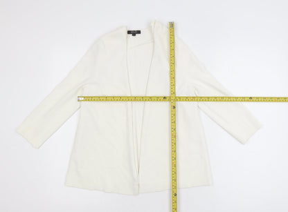 Bruce by Bruce Oldfield Women's Ivory Knit Open Cardigan Size S