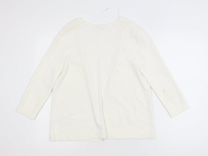Bruce by Bruce Oldfield Women's Ivory Knit Open Cardigan Size S