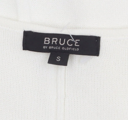 Bruce by Bruce Oldfield Women's Ivory Knit Open Cardigan Size S