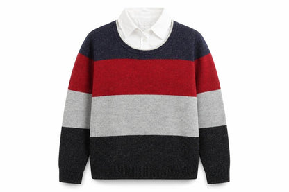 Paco Coastal Women’s Multicoloured Striped Knit Jumper Size 10