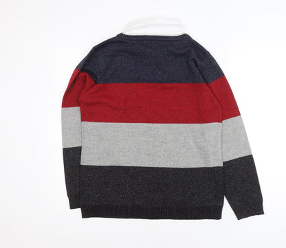 Paco Coastal Women’s Multicoloured Striped Knit Jumper Size 10