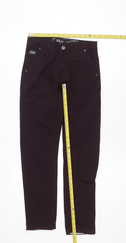 Mineral Men's Brown Slim Straight Jeans Size 28