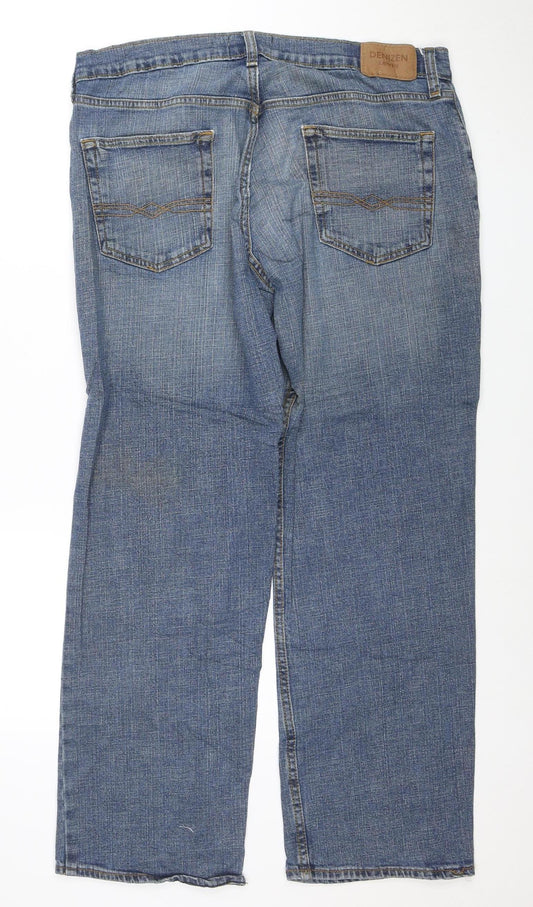 Denizen from Levi’s Men Blue 34x30 Relaxed Straight Denim Jeans