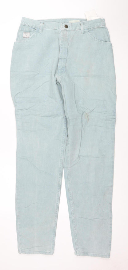 Wrangler Women’s Blue 14 Straight Leg Denim Jeans 32L 100% Cotton