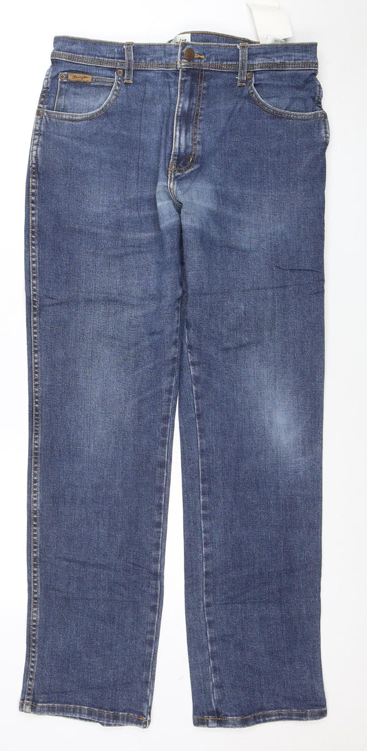 Wrangler Men's Blue Texas Regular Fit Straight Jeans W34 L32