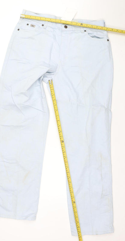 Lee Women's Blue Relaxed Straight Leg Jeans Size 12