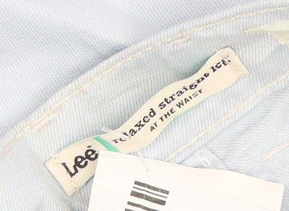 Lee Women's Blue Relaxed Straight Leg Jeans Size 12