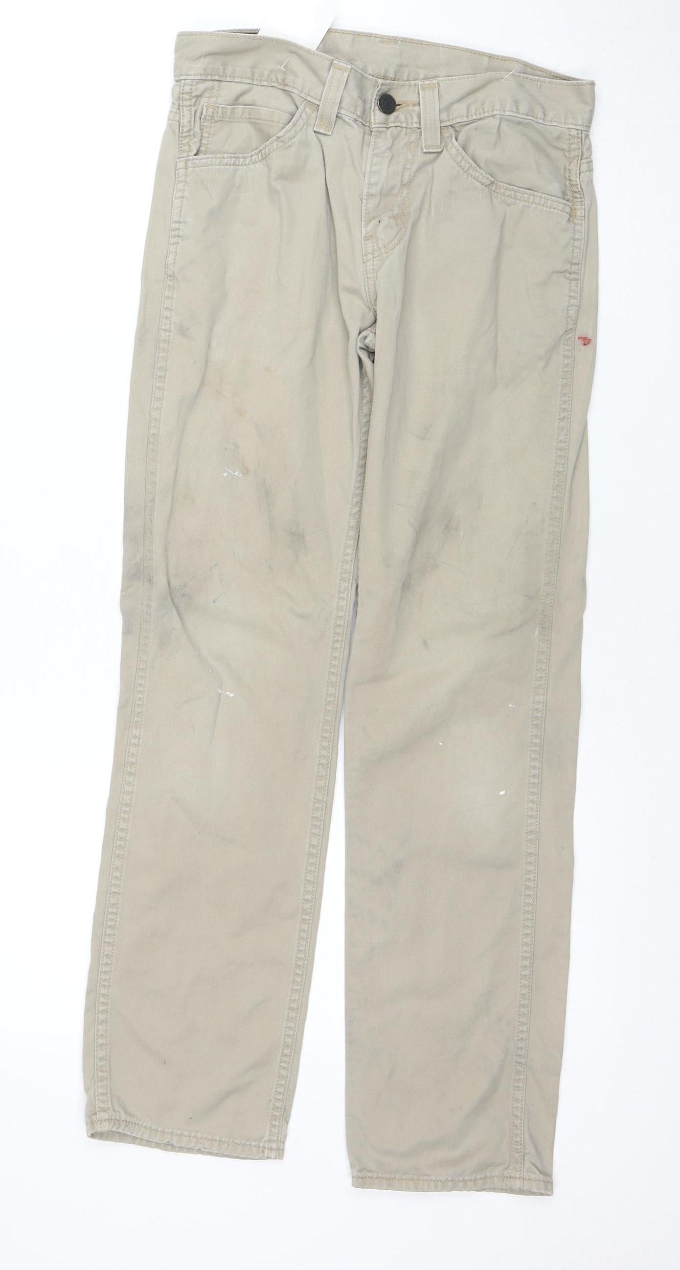 Levi’s 511 Men’s Beige Slim Fit Jeans W28 L30 Cotton Denim