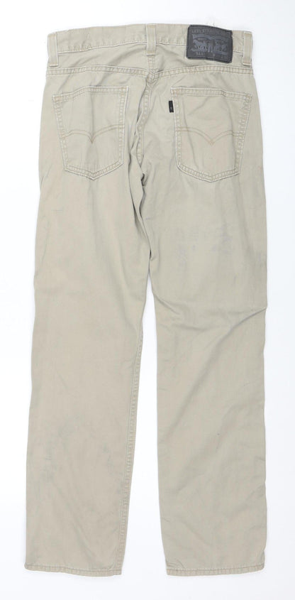 Levi’s 511 Men’s Beige Slim Fit Jeans W28 L30 Cotton Denim