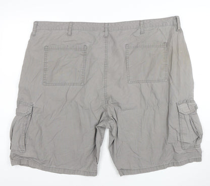 Wrangler Men’s Grey Cotton Cargo Shorts Size 46 Regular Fit