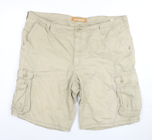 Lee Dungarees Men's Beige Cargo Shorts Size L Cotton Canvas