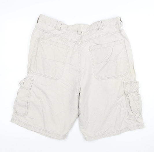Wrangler Men's Beige Cargo Shorts Size 36 Regular Cotton