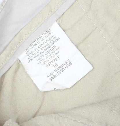 Marks and Spencer Men Beige Cotton Chino Shorts Size 36 Regular Fit