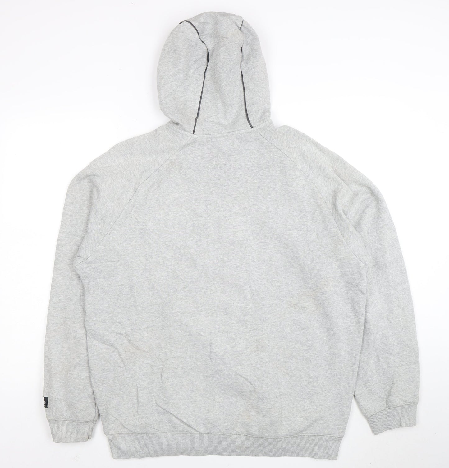 Umbro Men's Grey Full Zip Hoodie XL Sports Fleece Sweatshirt