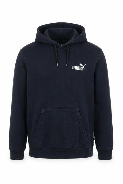 Puma Men's Black XS Pullover Hoodie Logo Fleece Sweatshirt