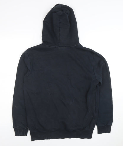 Puma Men's Black XS Pullover Hoodie Logo Fleece Sweatshirt
